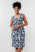 Lily & Me Laynie Sleeveless Linen Sun Dress Navy