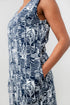Lily & Me Laynie Sleeveless Linen Sun Dress Navy