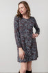 Lily & Me Spruce Floral Print Swing Dress Moondream Chocolate
