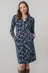 Lily & Me Elmore 100% Organic Cotton Dress Foliage Navy