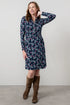 Lily & Me Elmore 100% Organic Cotton Dress Foliage Navy