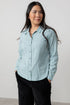 Lily & Me Patsy Organic Cotton Check Shirt Ice Blue