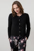 Lily & Me Imogen Pointelle Knit Cardigan Black