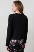 Lily & Me Imogen Pointelle Knit Cardigan Black