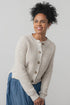 Lily & Me June Rib Cardigan Fleck Knit Ecru