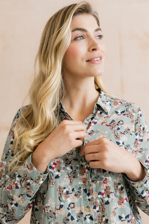 Lily & Me Patsy Shirt Yarrow Ocean