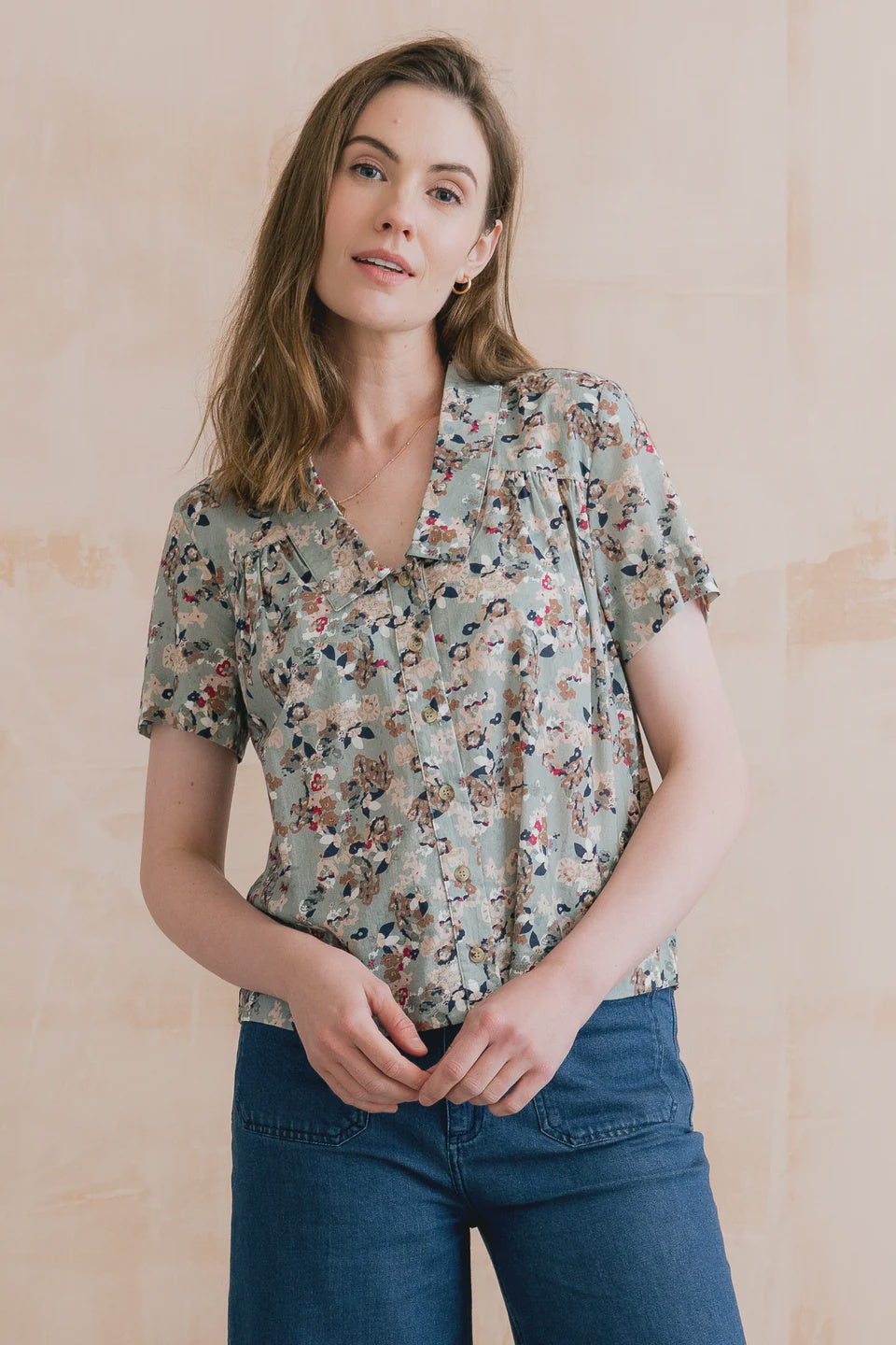Lily & Me Lowlands Blouse Yarrow Ocean