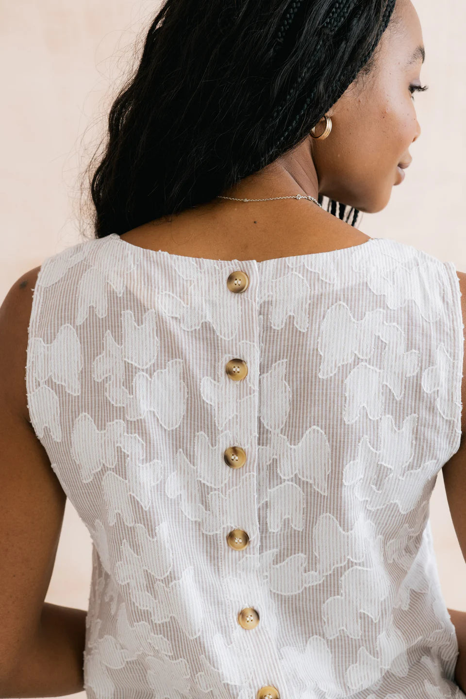Lily & Me Cora Vest Pinstripe Mocha