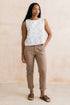 Lily & Me Cora Vest Pinstripe Mocha