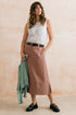 Lily & Me Cora Vest Pinstripe Mocha