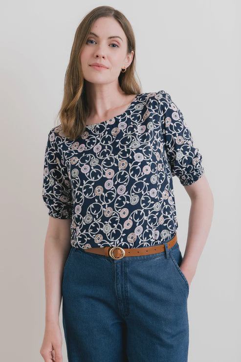 Lily & Me Meadow Top Sea Holly Navy