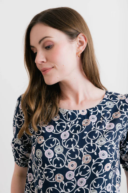 Lily & Me Meadow Top Sea Holly Navy