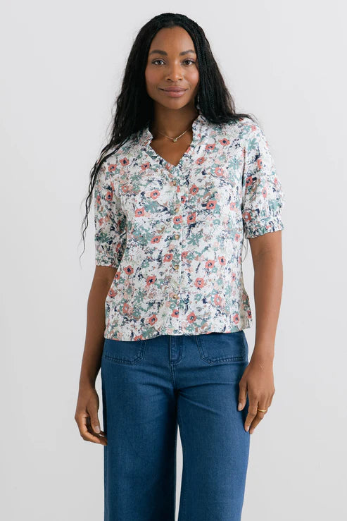 Lily & Me Wren Blouse Rewild Ecru