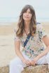 Lily & Me Pippa Organic Cotton Shirt Ditsy Print Ecru