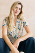 Lily & Me Pippa Organic Cotton Shirt Ditsy Print Ecru