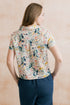 Lily & Me Pippa Organic Cotton Shirt Ditsy Print Ecru
