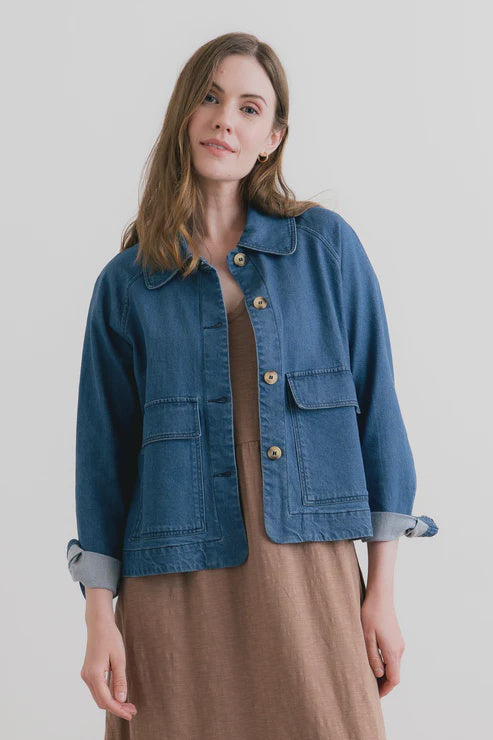 Lily & Me Helen Jacket Denim Blue