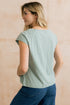 Lily & Me Tidal T shirt Organic Cotton Slub Silver Sage