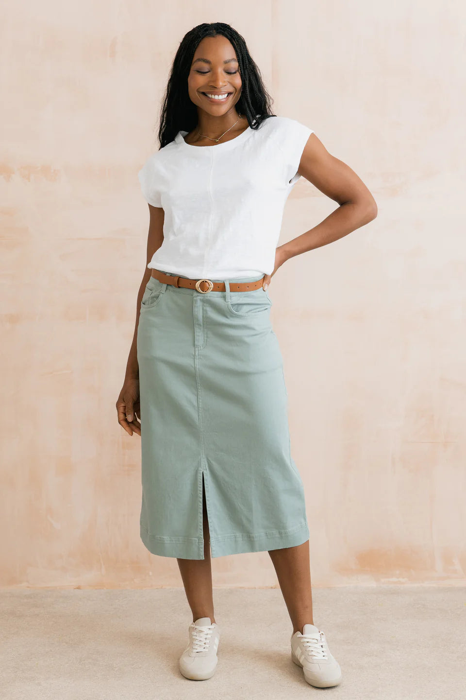 Lily & Me Tidal Organic Cotton T-Shirt White