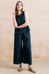Lily & Me Summer Wide Leg Palazzo Trousers Cotton Denim