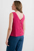 Lily & Me Allium Two Way Vest Linen Boysenberry