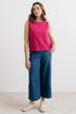 Lily & Me Allium Two Way Vest Linen Boysenberry