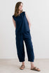 Lily & Me Allium Two Way Vest Linen Navy