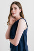 Lily & Me Allium Two Way Vest Linen Navy