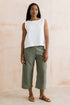 Lily & Me Allium Two Way Vest Plain Linen White