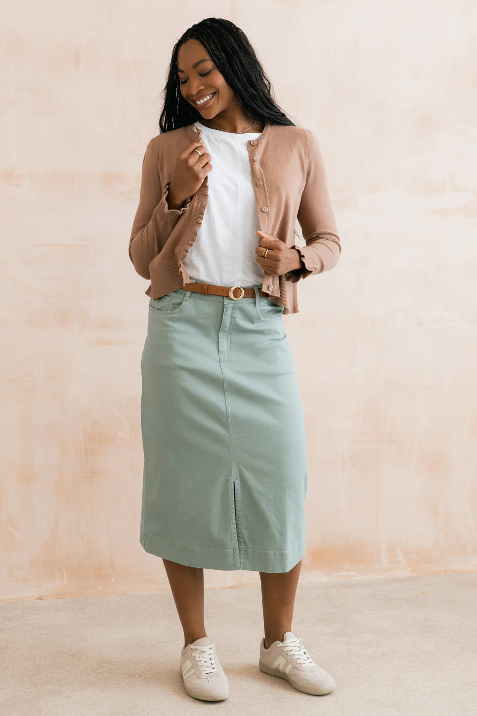 Lily & Me Lauren Cardigan Organic Cotton Mocha