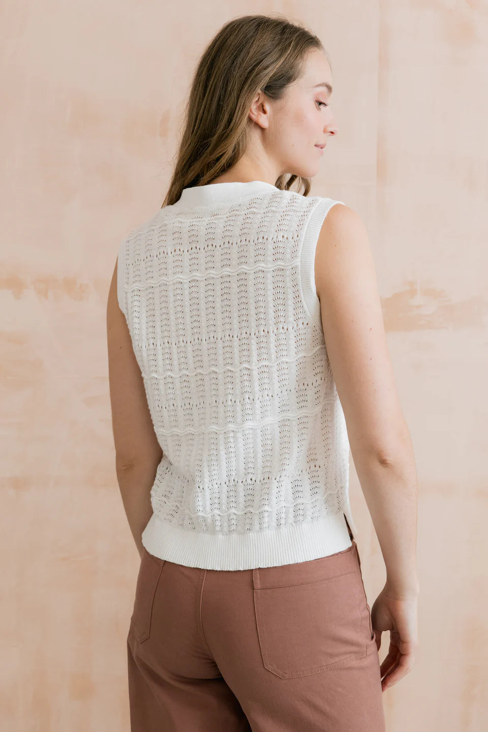 Lily & Me Sophie Tank Organic Cotton White