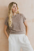 Lily & Me Lola Tank Linen Cotton Blend Mocha