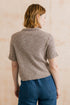 Lily & Me Phoebe Short Sleeve Jacket Linen Cotton Blend Mocha