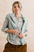 Lily & Me Patsy 100% Organic Cotton Shirt Painters Posy Powder Blue