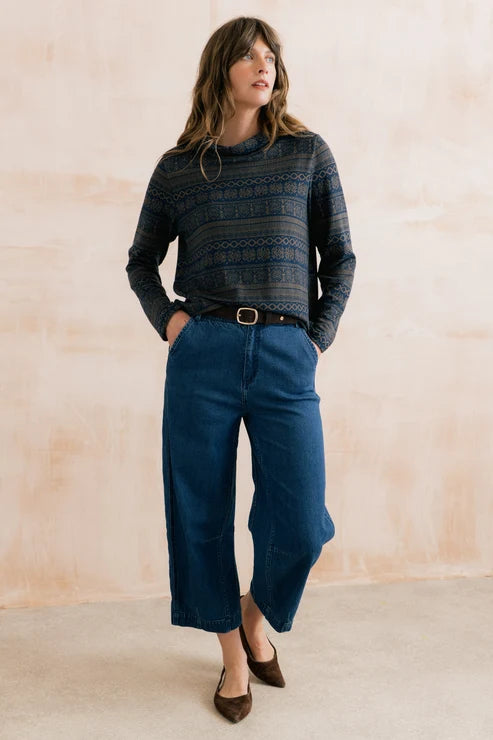 Lily & Me Susanna Jumper Fair Isle Navy