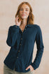 Lily & Me Bowbridge 100% Organic Cotton Shirt Slub Navy