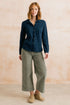 Lily & Me Bowbridge 100% Organic Cotton Shirt Slub Navy