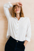 Lily & Me Ana 100% Organic Cotton Shirt Check White