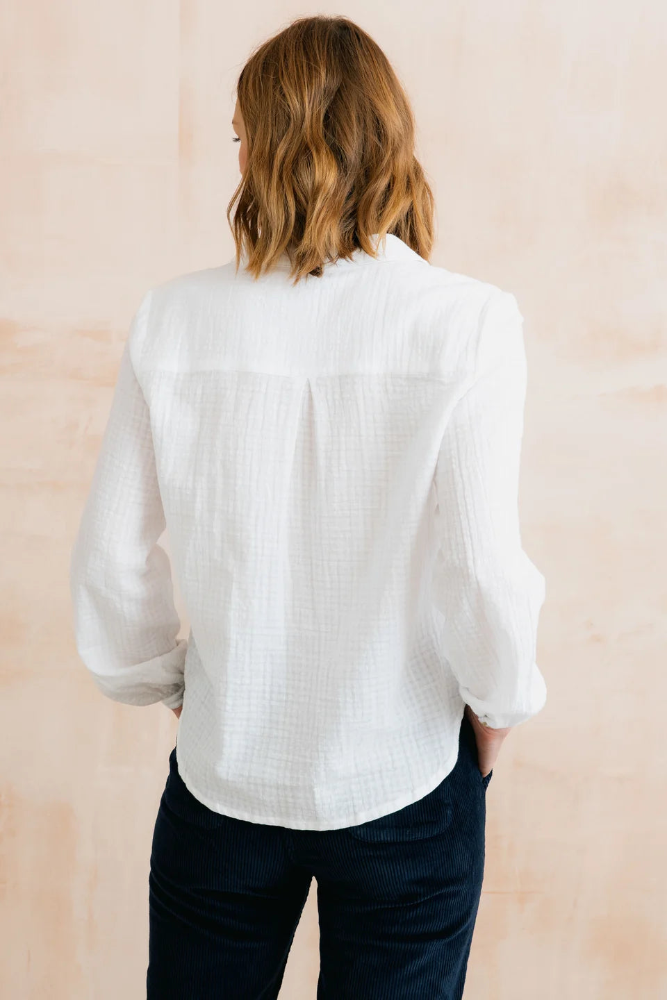 Lily & Me Ana 100% Organic Cotton Shirt Check White