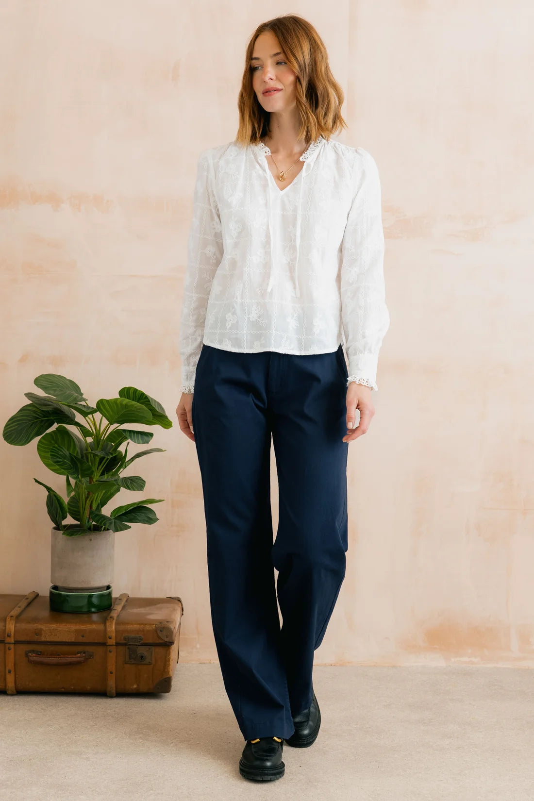 Lily & Me Dockside Trouser Twill Navy