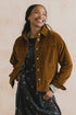 Lily & Me Olivia Shirt Jacket Jumbo Cord Burnt Caramel