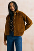 Lily & Me Olivia Shirt Jacket Jumbo Cord Burnt Caramel