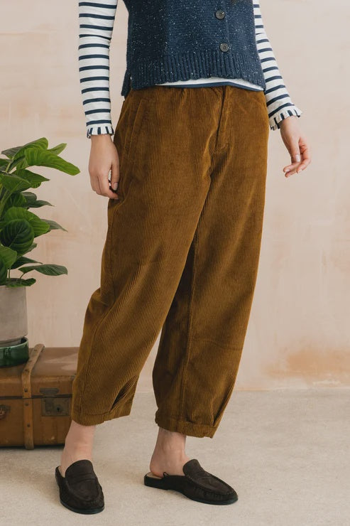 Lily & Me Shirin Trouser Jumbo Cord Burnt Caramel