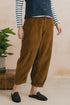 Lily & Me Shirin Trouser Jumbo Cord Burnt Caramel