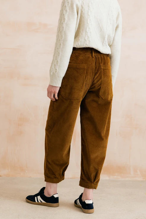 Lily & Me Shirin Trouser Jumbo Cord Burnt Caramel