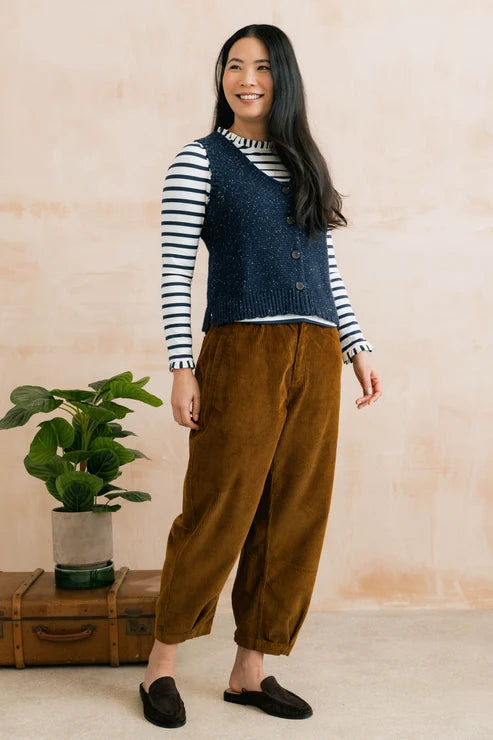 Lily & Me Shirin Trouser Jumbo Cord Burnt Caramel