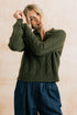 Lily & Me Studio Jumper Cable Knit Dark Olive