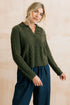 Lily & Me Studio Jumper Cable Knit Dark Olive