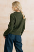 Lily & Me Studio Jumper Cable Knit Dark Olive