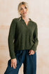 Lily & Me Studio Jumper Cable Knit Dark Olive